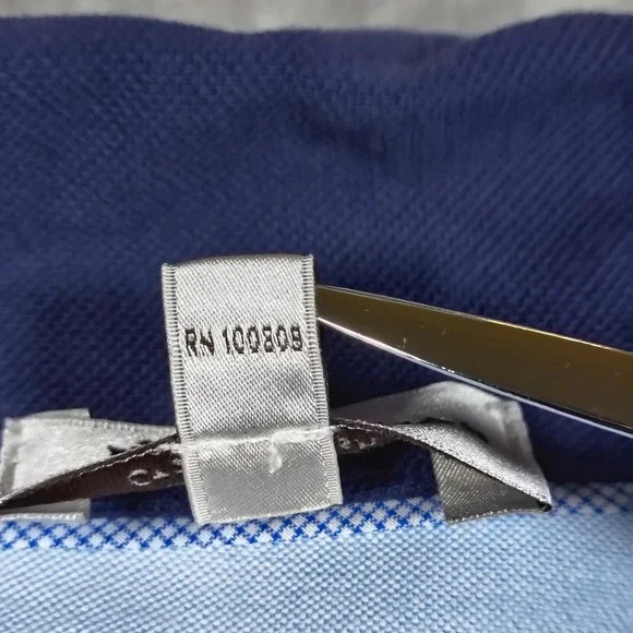 Peter Millar Polo Shirt Mens XL Blue Crown Finish Embroidered Stretch Golf - Picture 5 of 9